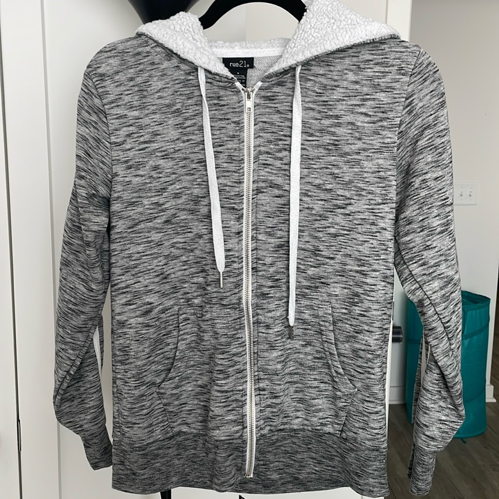 Rue 21 grey hoodie for ladies, size S